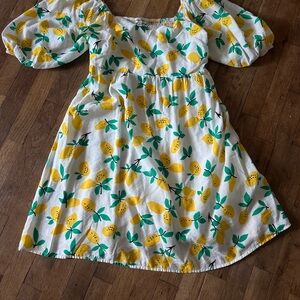 DAVI & DANI Lemon Delight Kids Dress